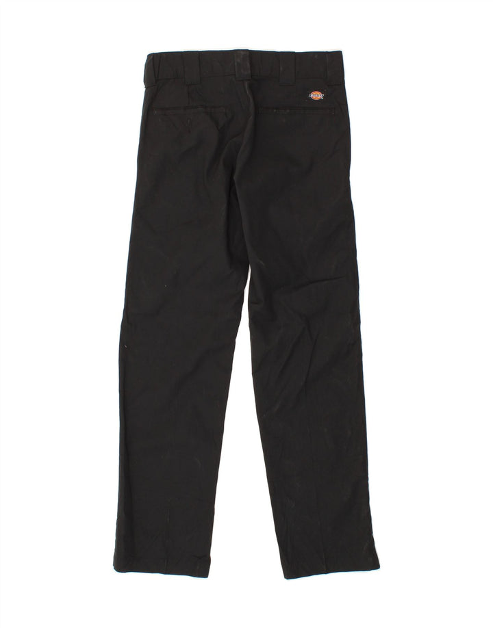 DICKIES Womens Slim Straight Chino Trousers W28 L32 Black Polyester Vintage Dickies and Second-Hand Dickies from Messina Hembry 