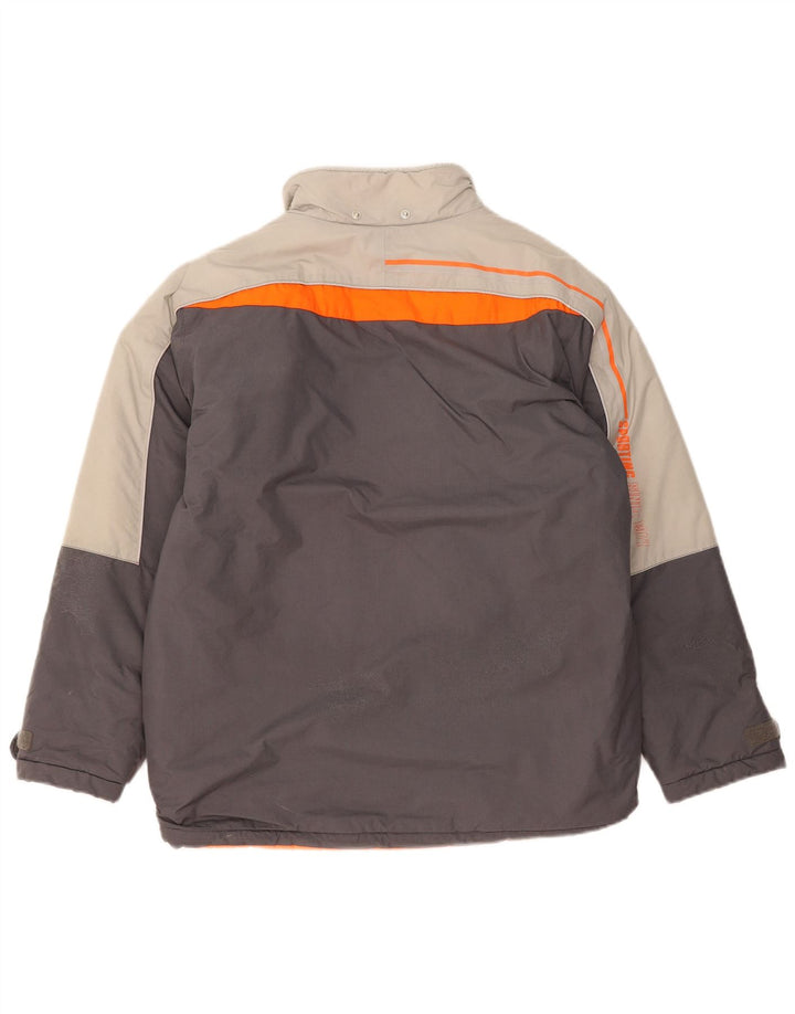 NIKE Boys Padded Jacket 12-13 Years Large Grey Colourblock Nylon