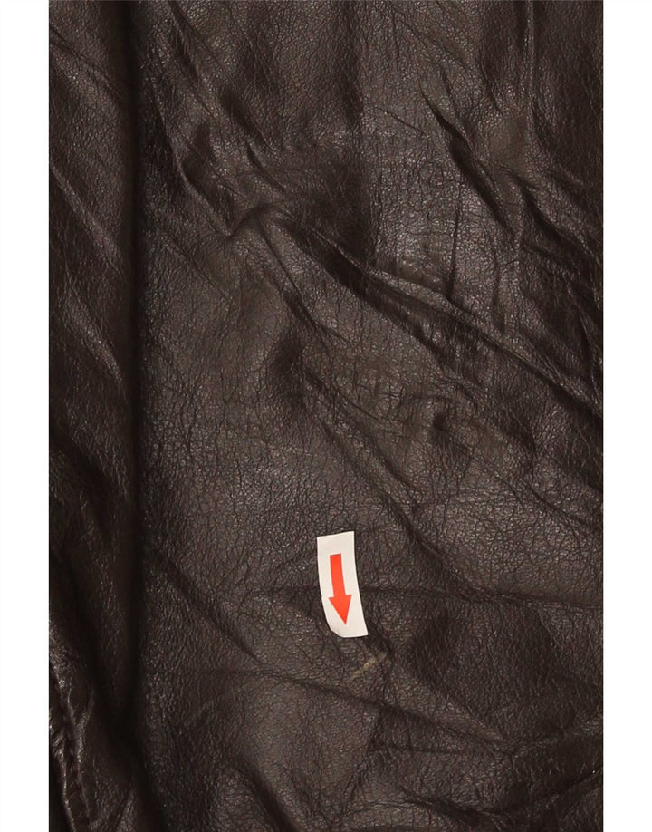 On Spirit Herre Læderjakke IT 48 Medium Brun