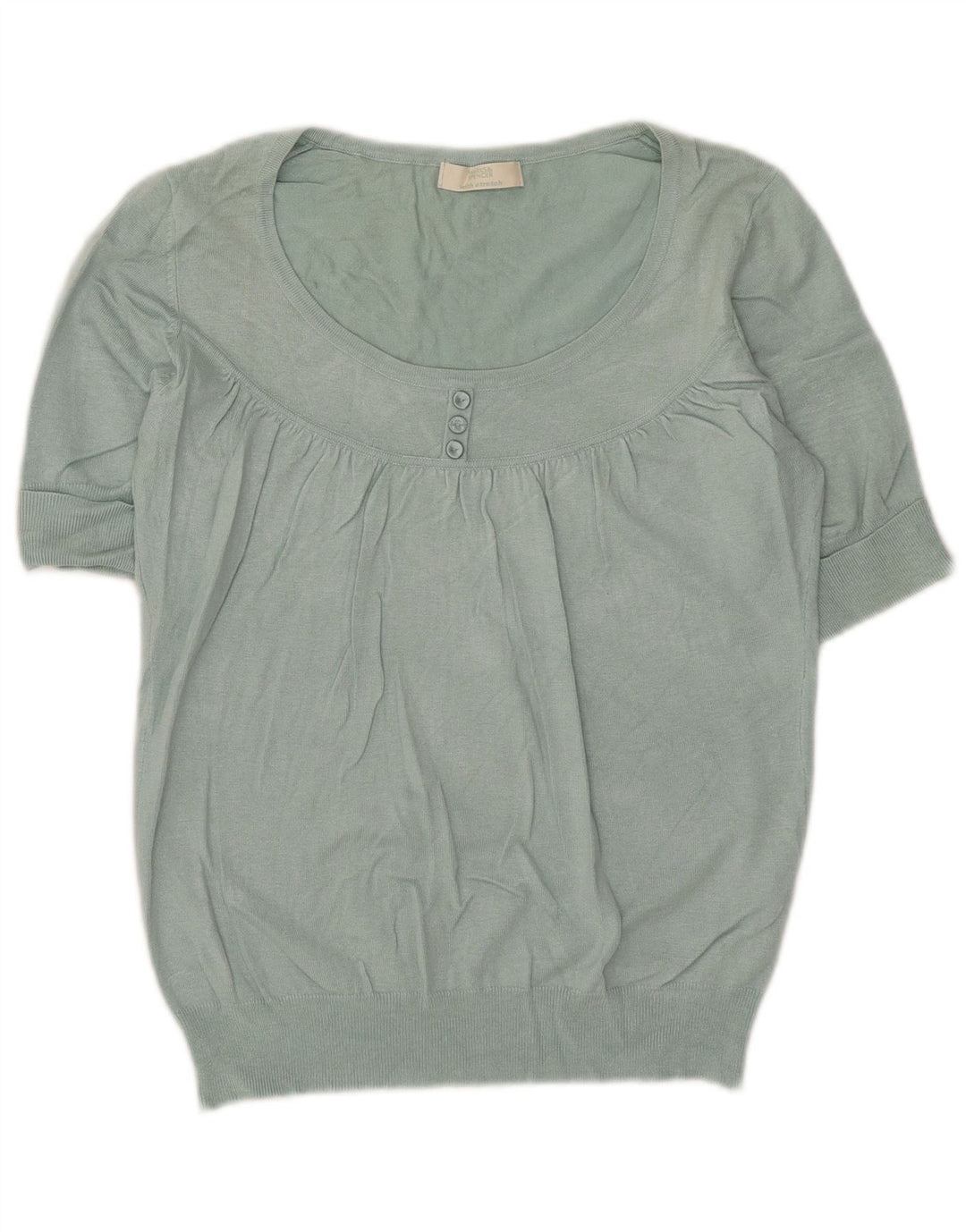 Marks & Spencer Damebluse Top UK 16 Large Green Viscose