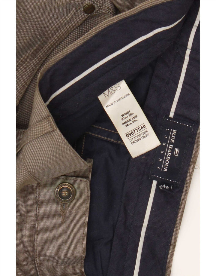 Marks & Spencer Herre Blue Harbor Chinobukser W38 L29 brun ternet