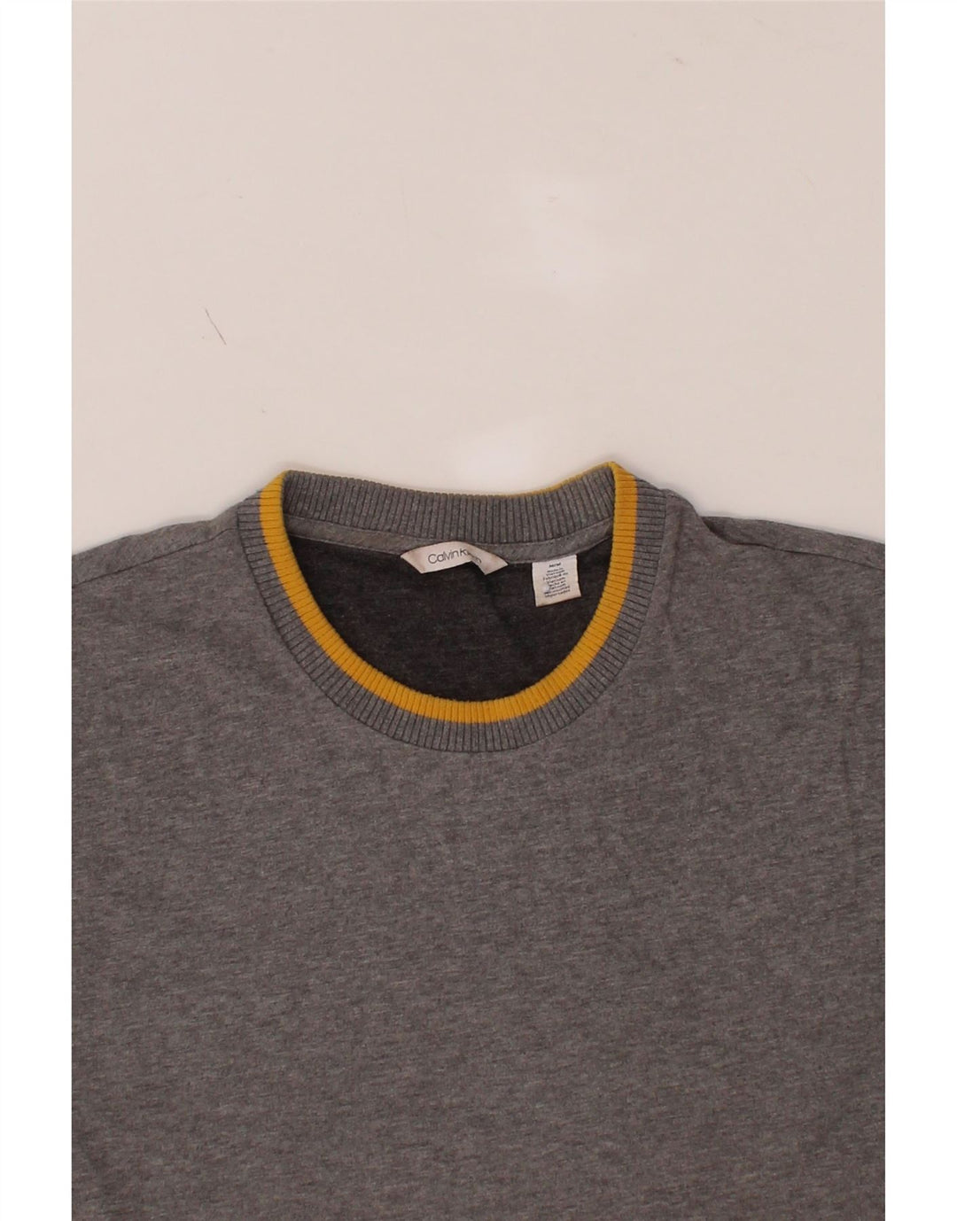 CALVIN KLEIN Mens Sweatshirt Jumper Medium Grey Cotton Vintage Calvin Klein and Second-Hand Calvin Klein from Messina Hembry 