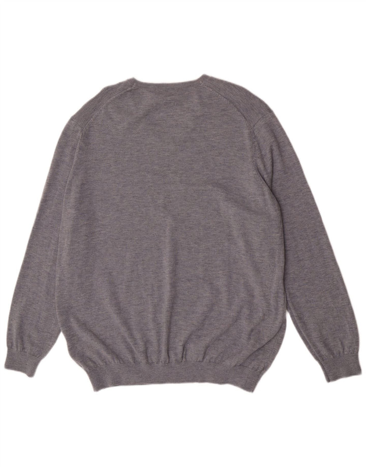 Marks & Spencer Herre Autograph V-hals sweater 2XL Grå Uld