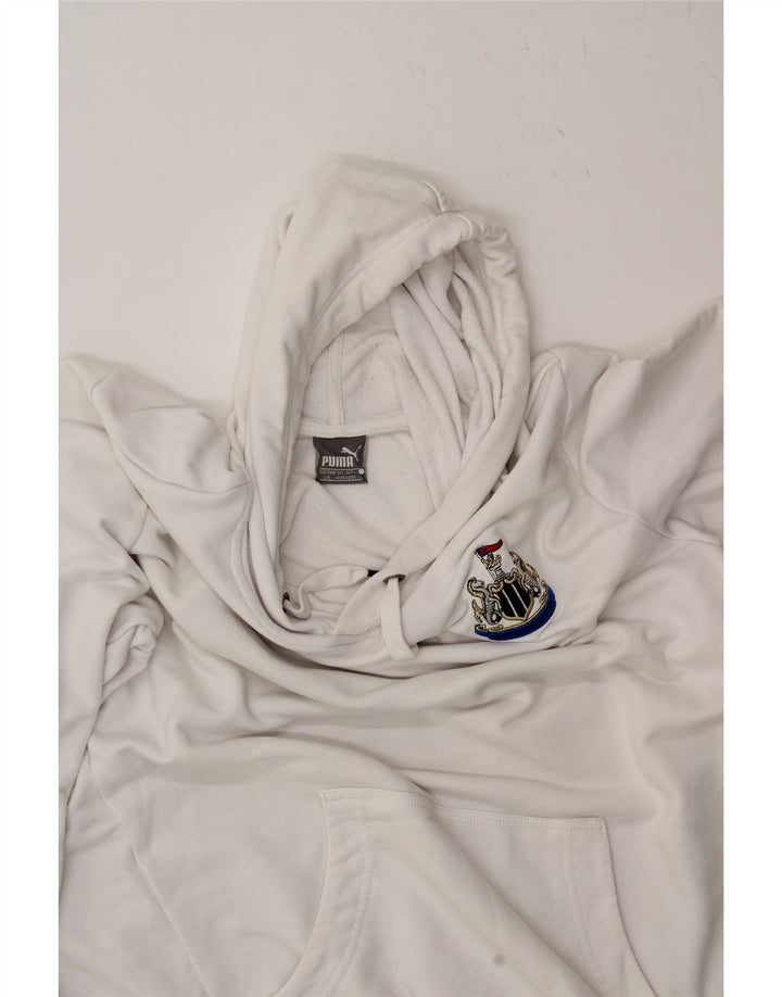 PUMA Mens Hoodie Jumper Large White Cotton Vintage Puma and Second-Hand Puma from Messina Hembry 