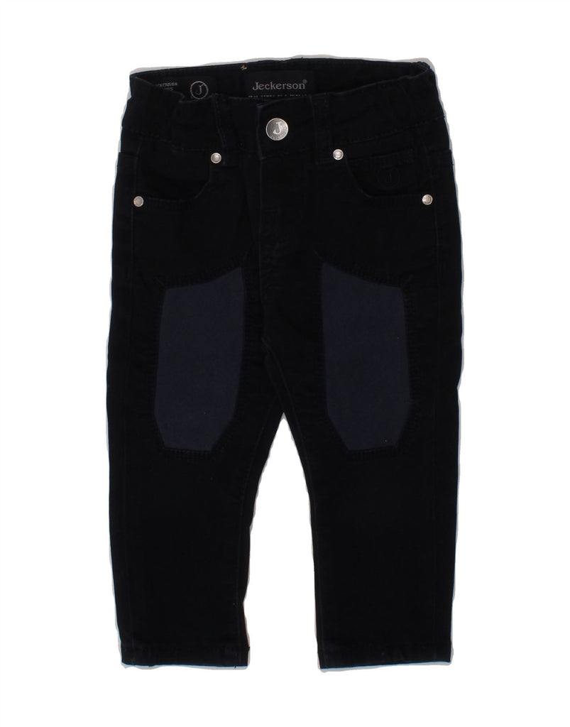 JECKERSON Baby Boys Straight Jeans 6-9 Months W18 L9 Navy Blue Cotton Vintage Jeckerson and Second-Hand Jeckerson from Messina Hembry 
