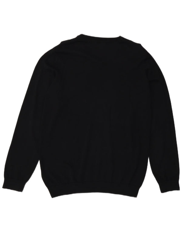 Marks & Spencer Boys V-hals sweater 15-16 år Sort bomuld
