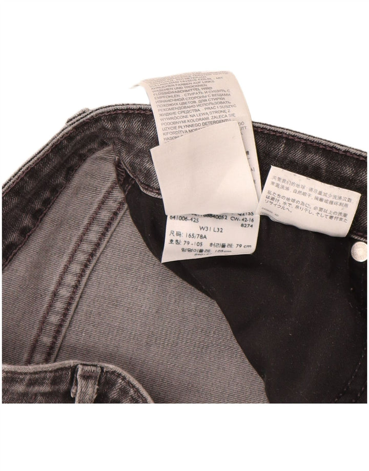 Levi's Dame 712 Slim Jeans W31 L32 Grå Bomuld