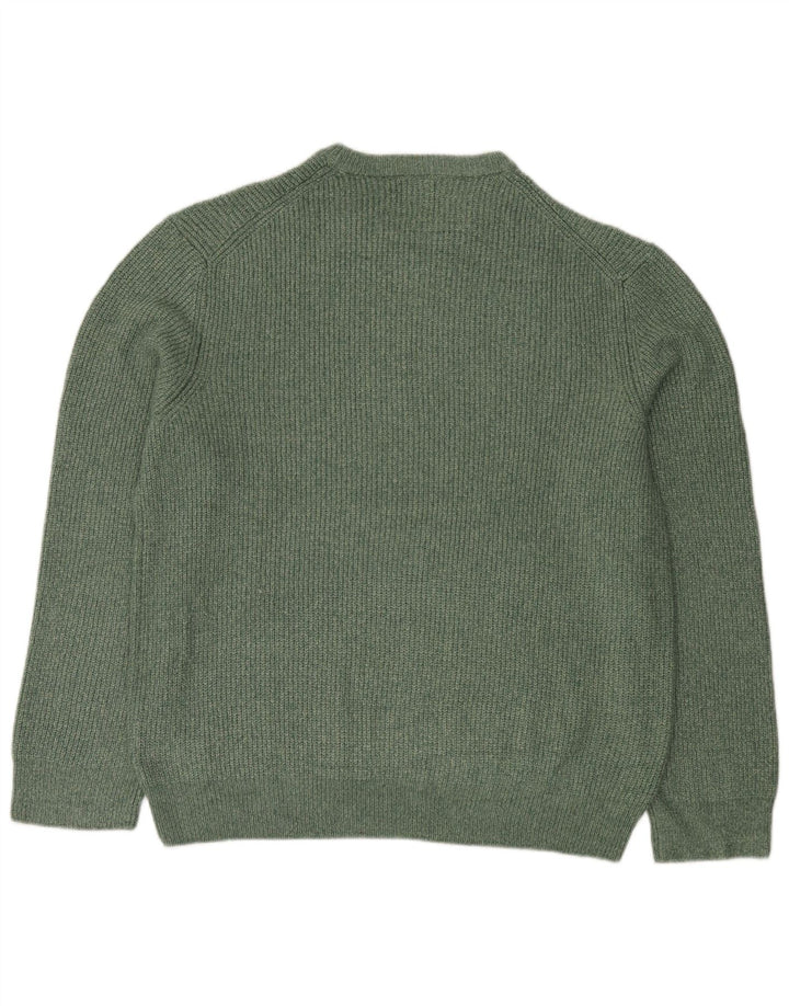 Marks & Spencer Herre sweater med rund hals 2XL Grøn polyamid