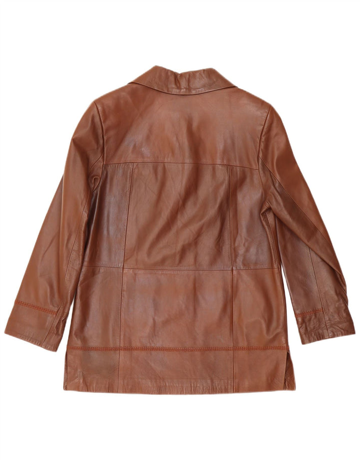Vintage dame læderjakke IT 45 Medium Burgundy læder