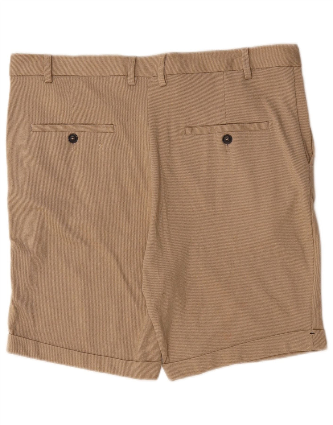 Zara Herre Chino Shorts EU 44 Large W34 Beige Viscose