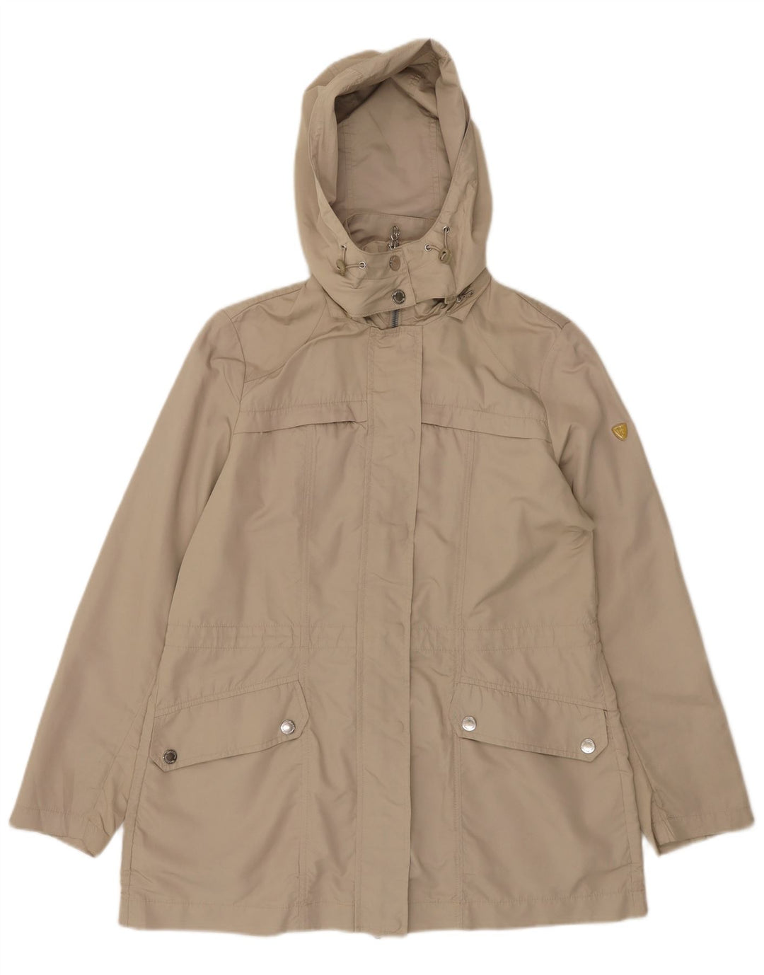 Conte of Florence hættejakke til kvinder UK 14 Stor beige polyester
