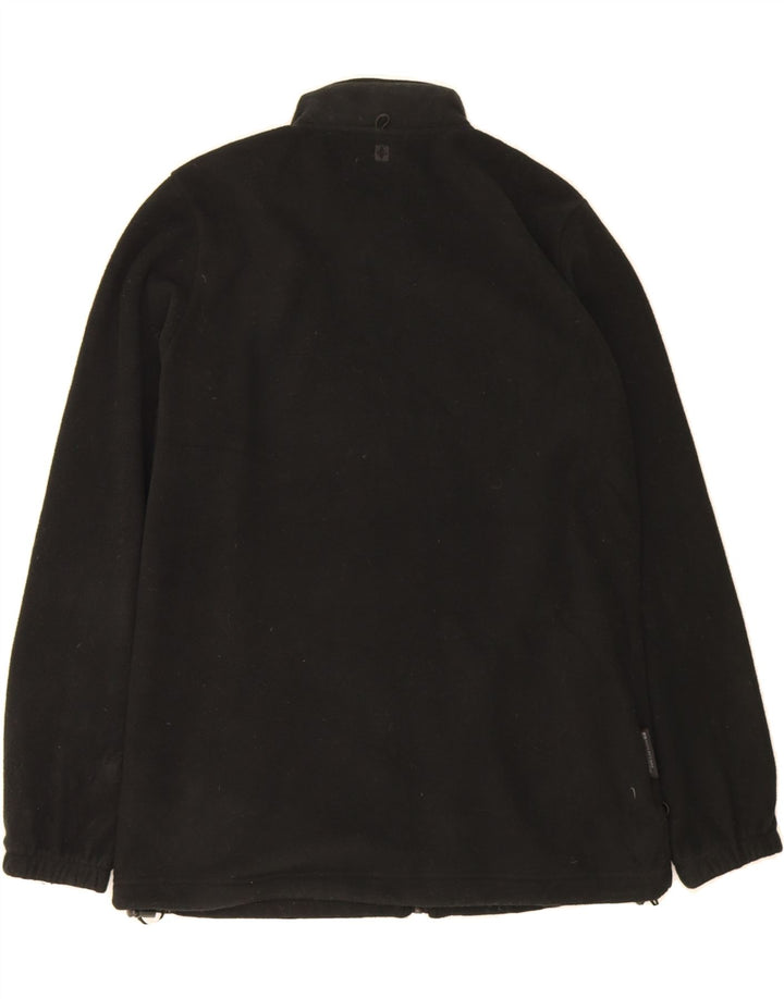 MOUNTAIN WAREHOUSE Womens Fleece Jacket UK 14 Large  Black Polyester Vintage Mountain Warehouse and Second-Hand Mountain Warehouse from Messina Hembry 