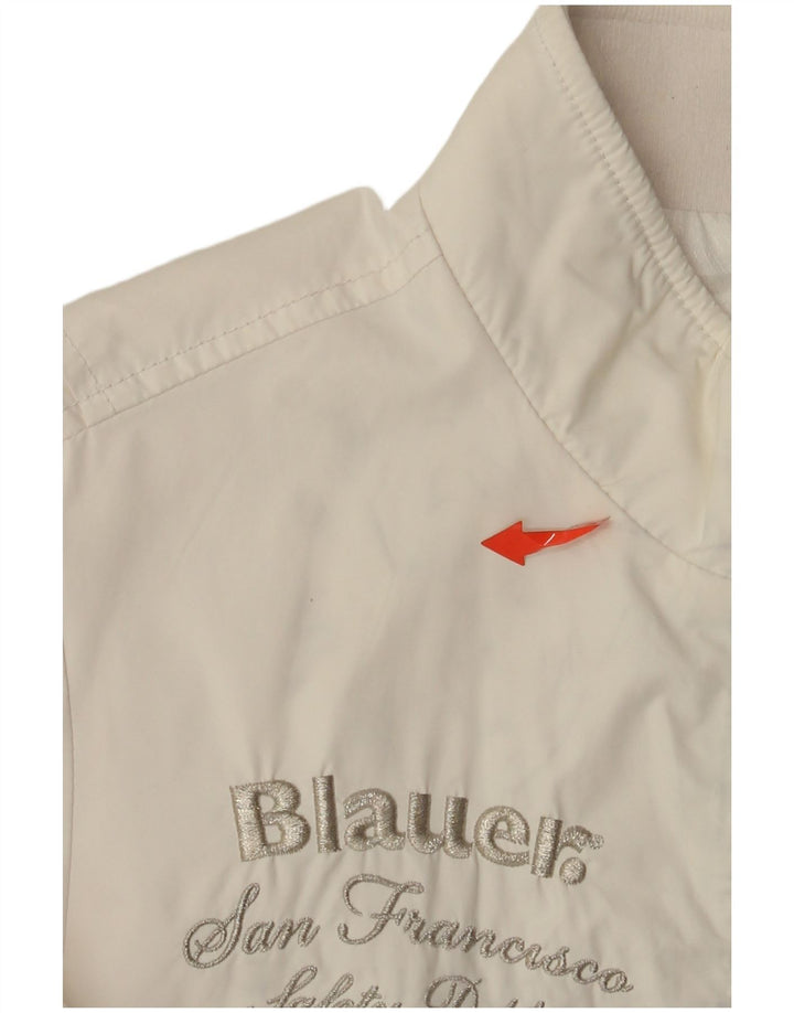 Blauer Girls Graphic Bomber Jacket 9-10 År Hvid Klassisk