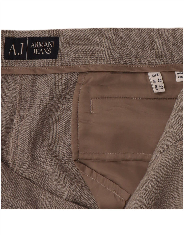 Armani lige jakkesæt til kvinder EU 40 Medium W30 L27 Grå ternet