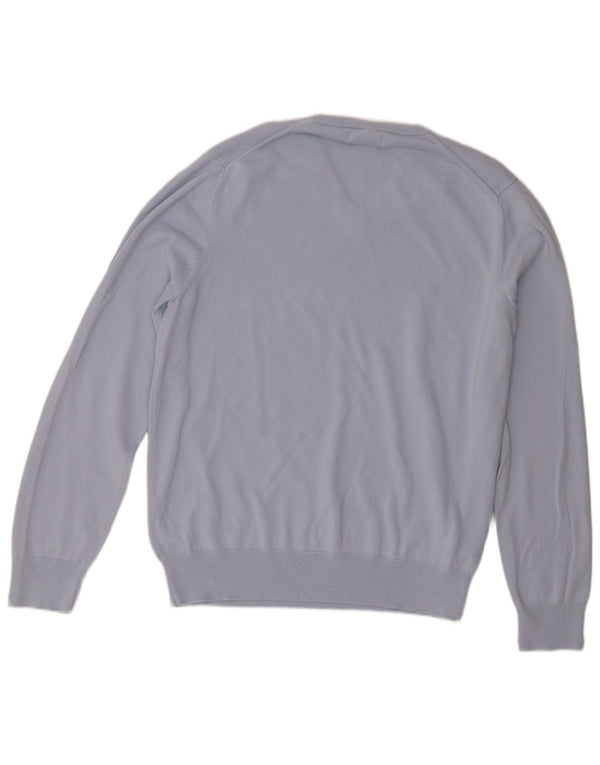 Marks & Spencer Herre V-hals sweater XL Blå Bomuld
