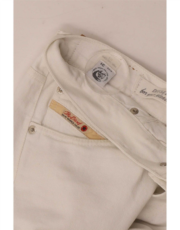 Diesel Herre Slim Jeans W31 L30 Hvid Bomuld