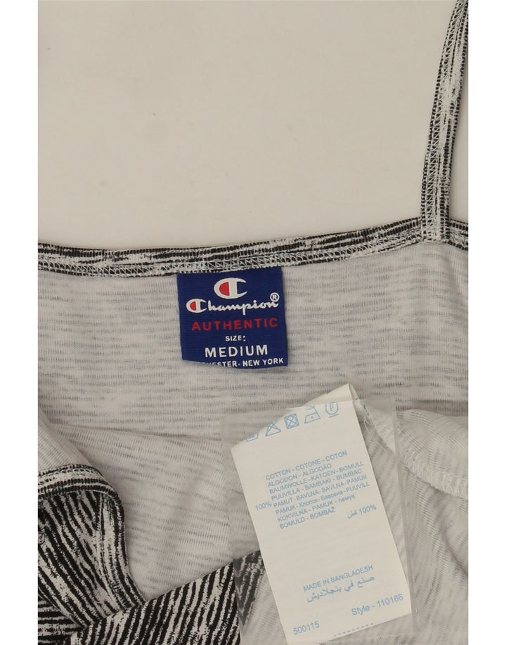 Champion Dame Cami Top UK 12 Medium Grey Flecked Bomuld