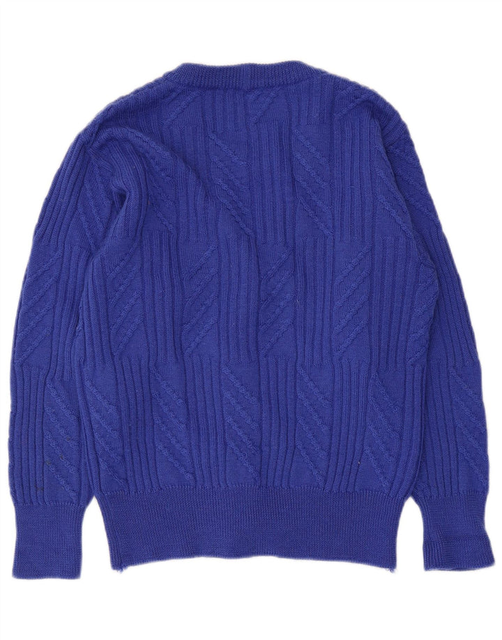 Fila Dame Cardigan Sweater IT 44 Medium Blue