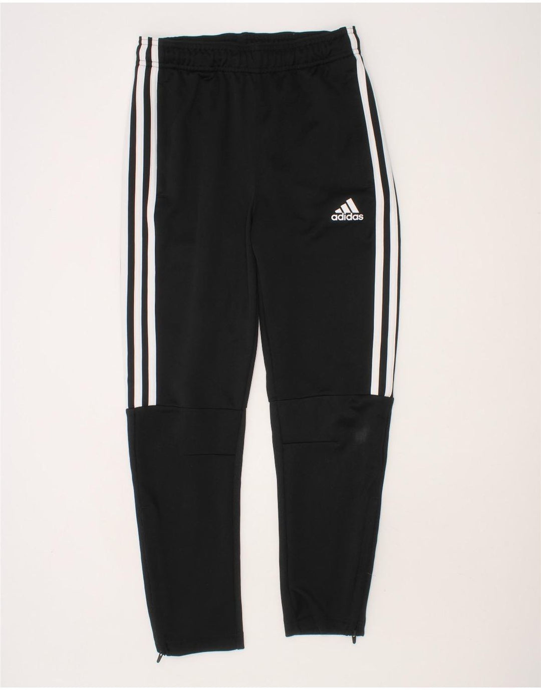 ADIDAS Boys Climalite Tracksuit Trousers 9-10 Years Small  Black Polyester Vintage Adidas and Second-Hand Adidas from Messina Hembry 
