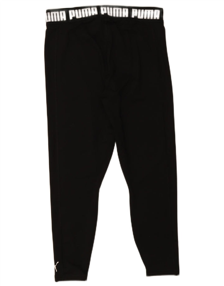 Puma Graphic Crop Leggings til kvinder UK 14 Large Black