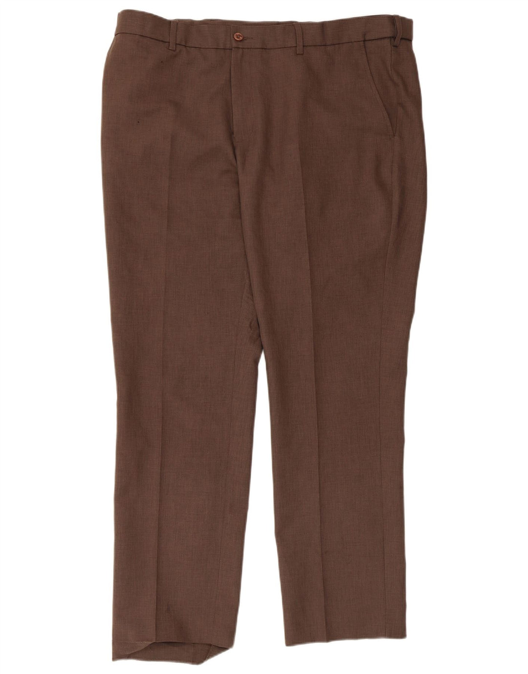 Farah Lige Chinobukser til mænd W40 L31 Brun polyester