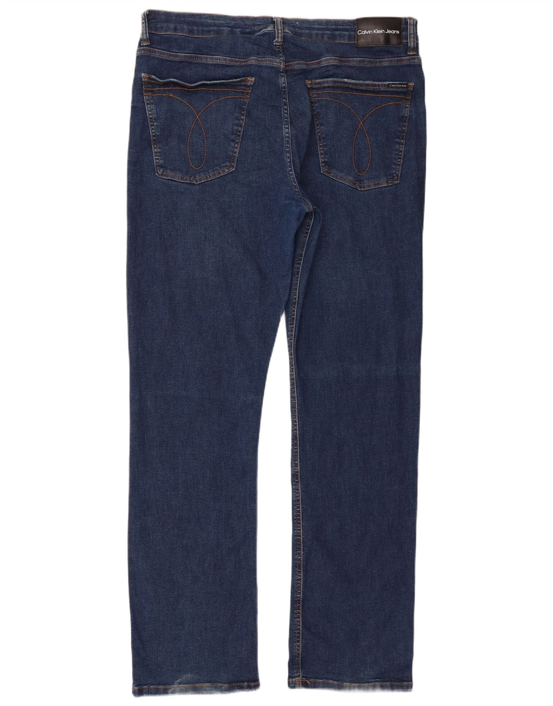 Calvin Klein Herre Distressed Straight Jeans IT 48 Medium W38 L33 Navy Blue