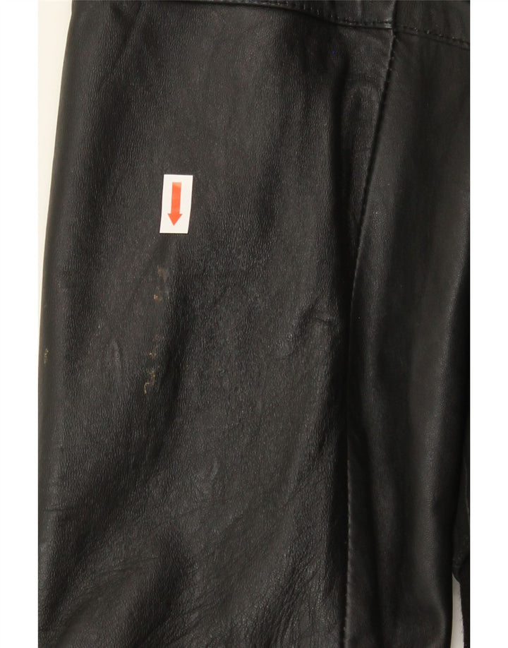 AVIATRIX Womens Leather Jacket UK 12 Medium Black Leather Vintage Aviatrix and Second-Hand Aviatrix from Messina Hembry 