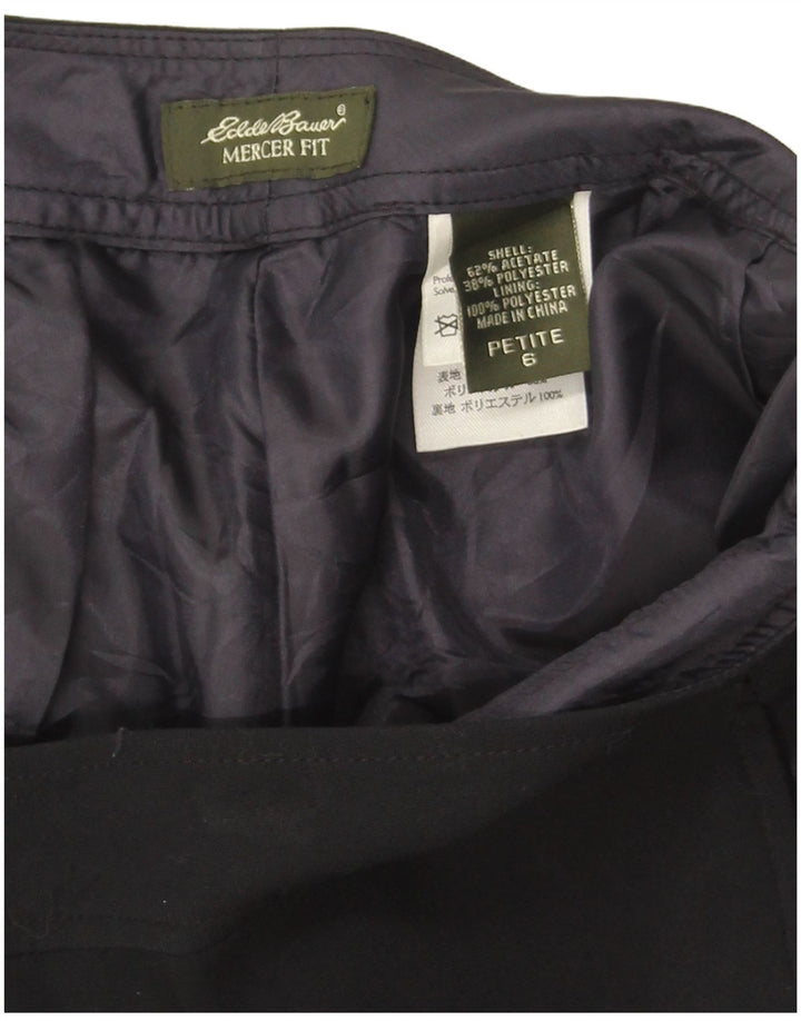 Eddie Bauer Dame Petite Bootcut Casual Bukser US 6 Medium W30 L29 Sort