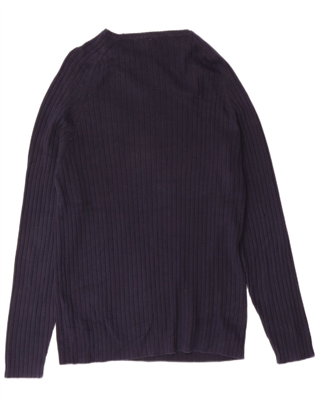 Zara Herre V-hals sweater Stor marineblå bomuld