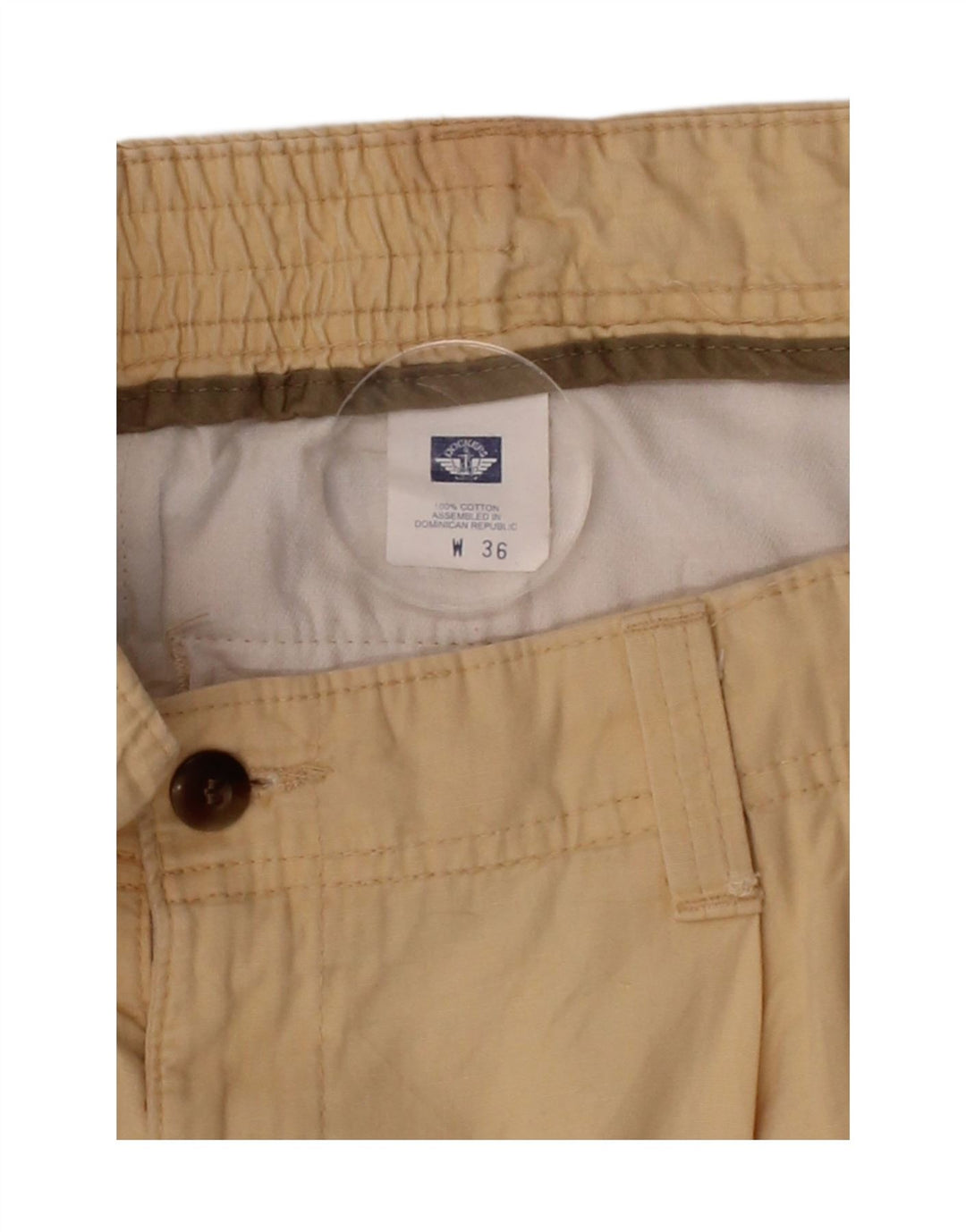 DOCKERS Mens Pegged Chino Shorts W36 Large Beige Cotton Vintage Dockers and Second-Hand Dockers from Messina Hembry 