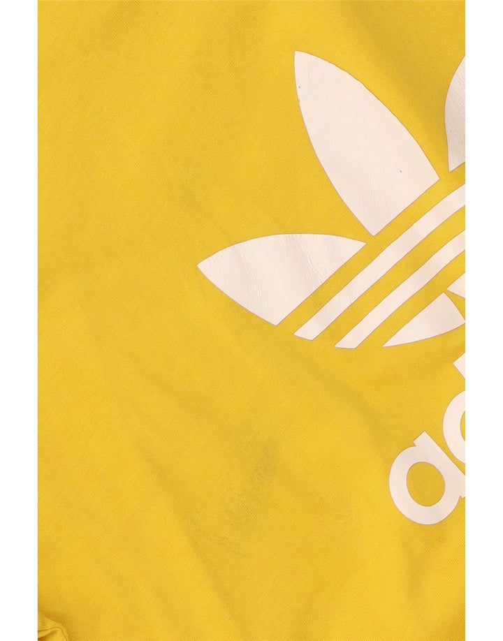 Adidas Herre grafisk T-shirt Top Medium Gul Bomuld