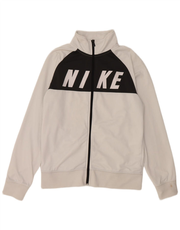 NIKE Grafisk træningsdragt topjakke til mænd Medium White Colourblock Polyester