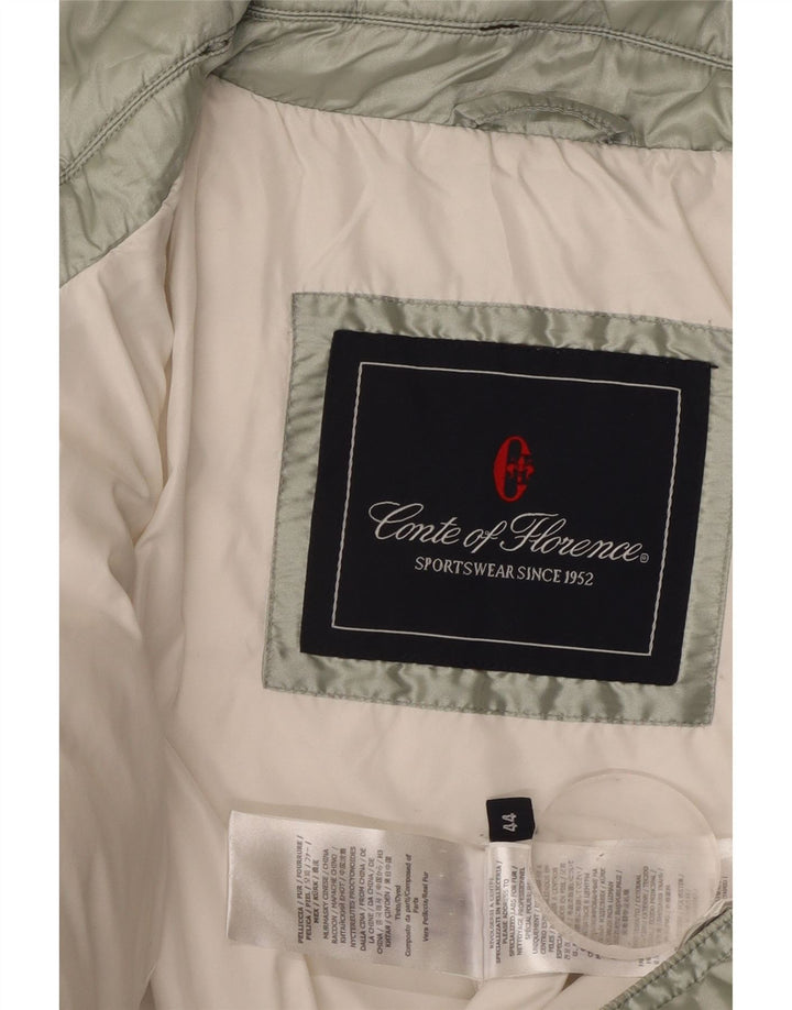 Conte of Florence Polstret jakke til kvinder IT 44 Medium Green Polyester