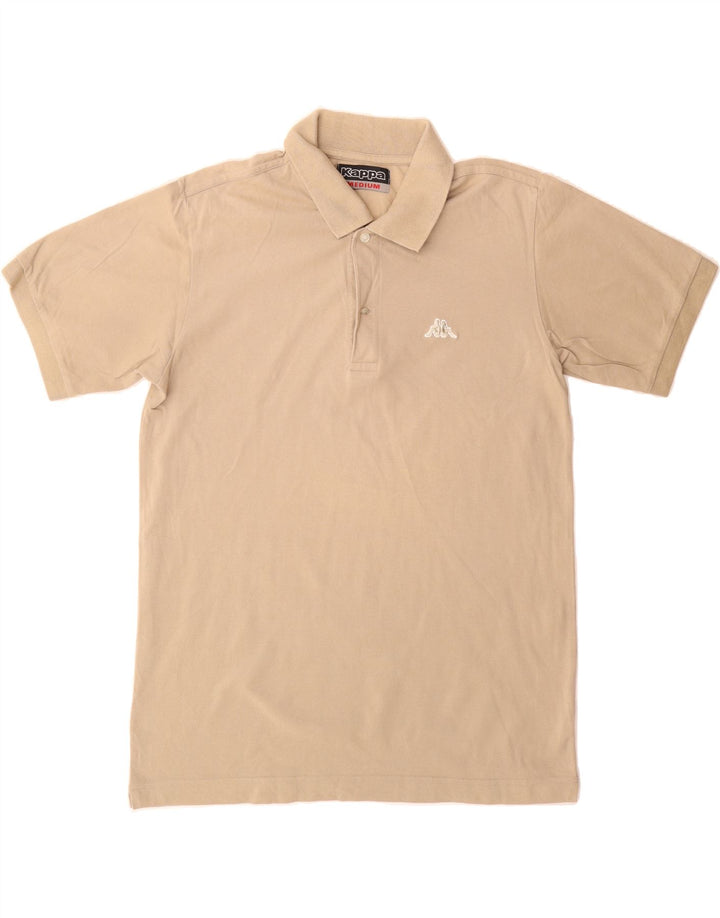 KAPPA Mens Polo Shirt Medium Beige Cotton Vintage Kappa and Second-Hand Kappa from Messina Hembry 