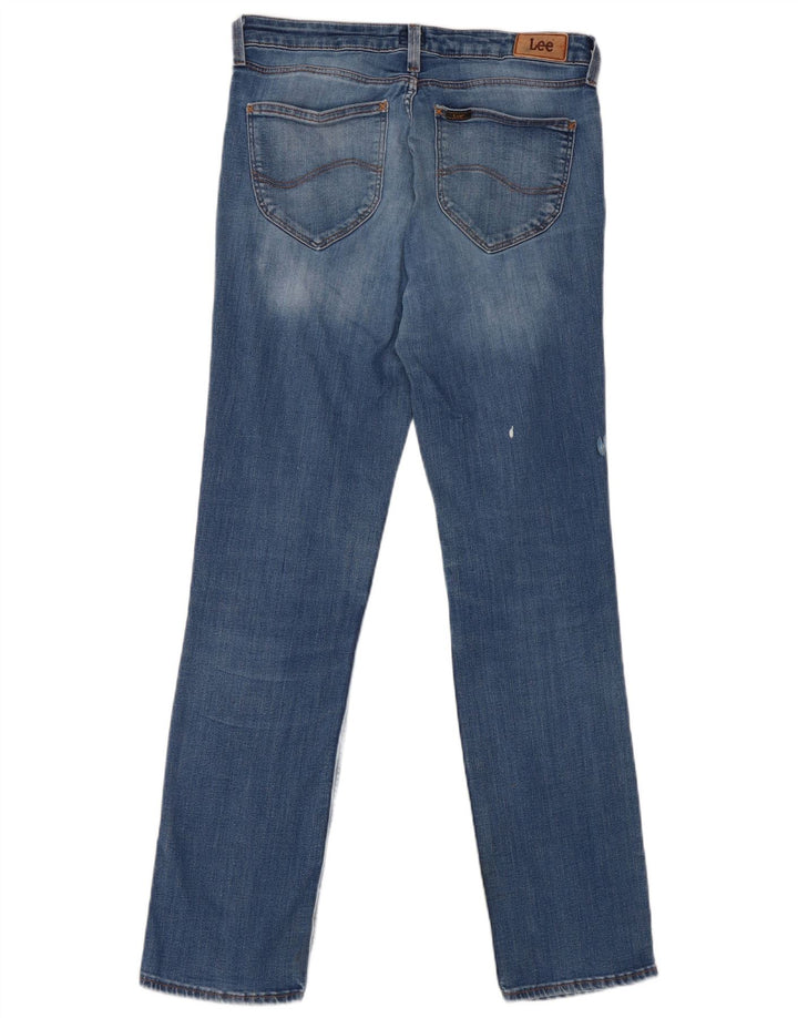 Lee Dame Marion Straight Jeans W30 L31 Blå Bomuld