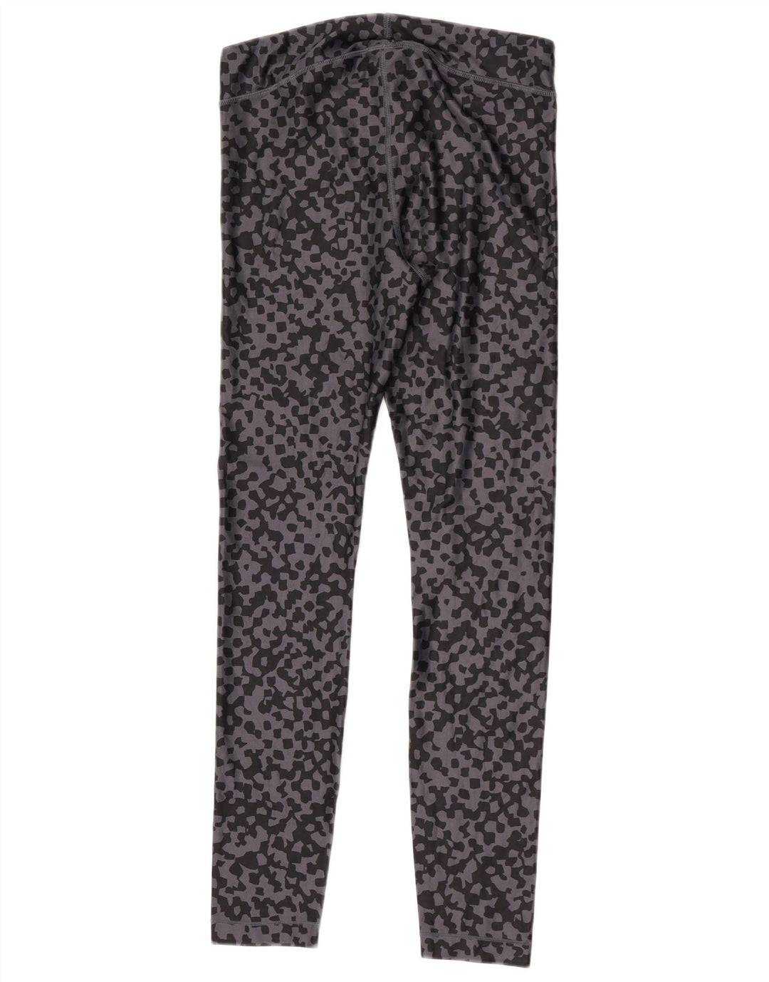 Under Armour Womens Leggings UK 12 Medium Grey Geometrisk Polyester