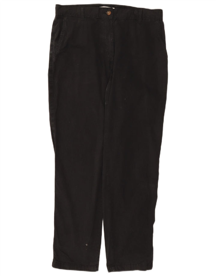 Marks & Spencer Lige Chinobukser til kvinder UK 12 MediumW32 L29 Sort