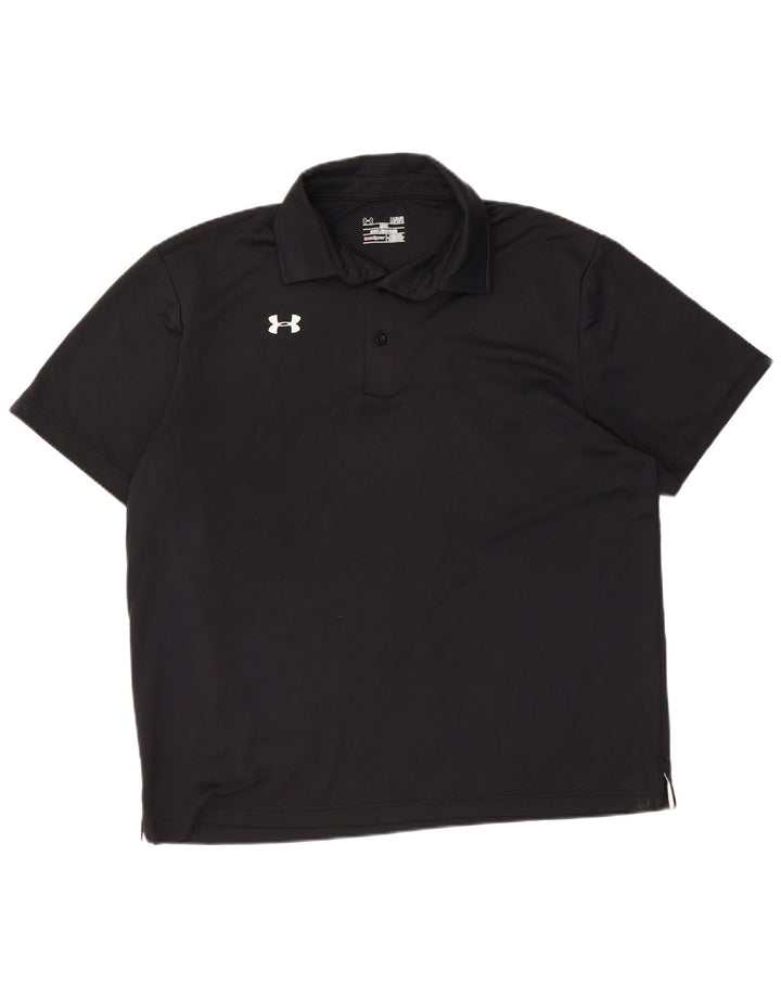 UNDER ARMOUR Herre Heat Gear Polo Shirt Large Black