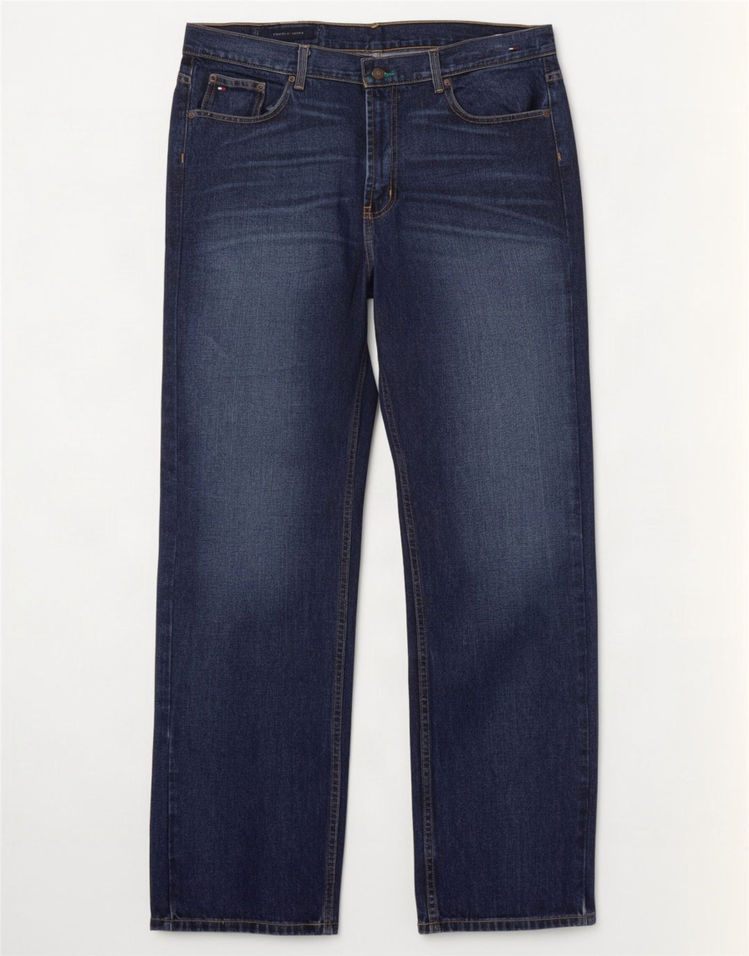 Tommy Hilfiger Straight Jeans til mænd W38 L34 Marineblå Bomuld
