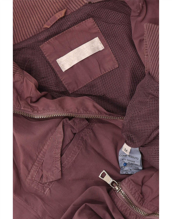 Papeete Kvinder Utility Jacket UK 12 Medium Bourgogne Bomuld