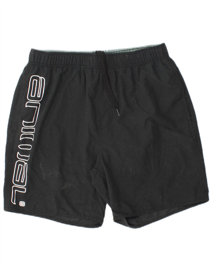 ANIMAL Herre grafiske badeshorts Stor sort polyester