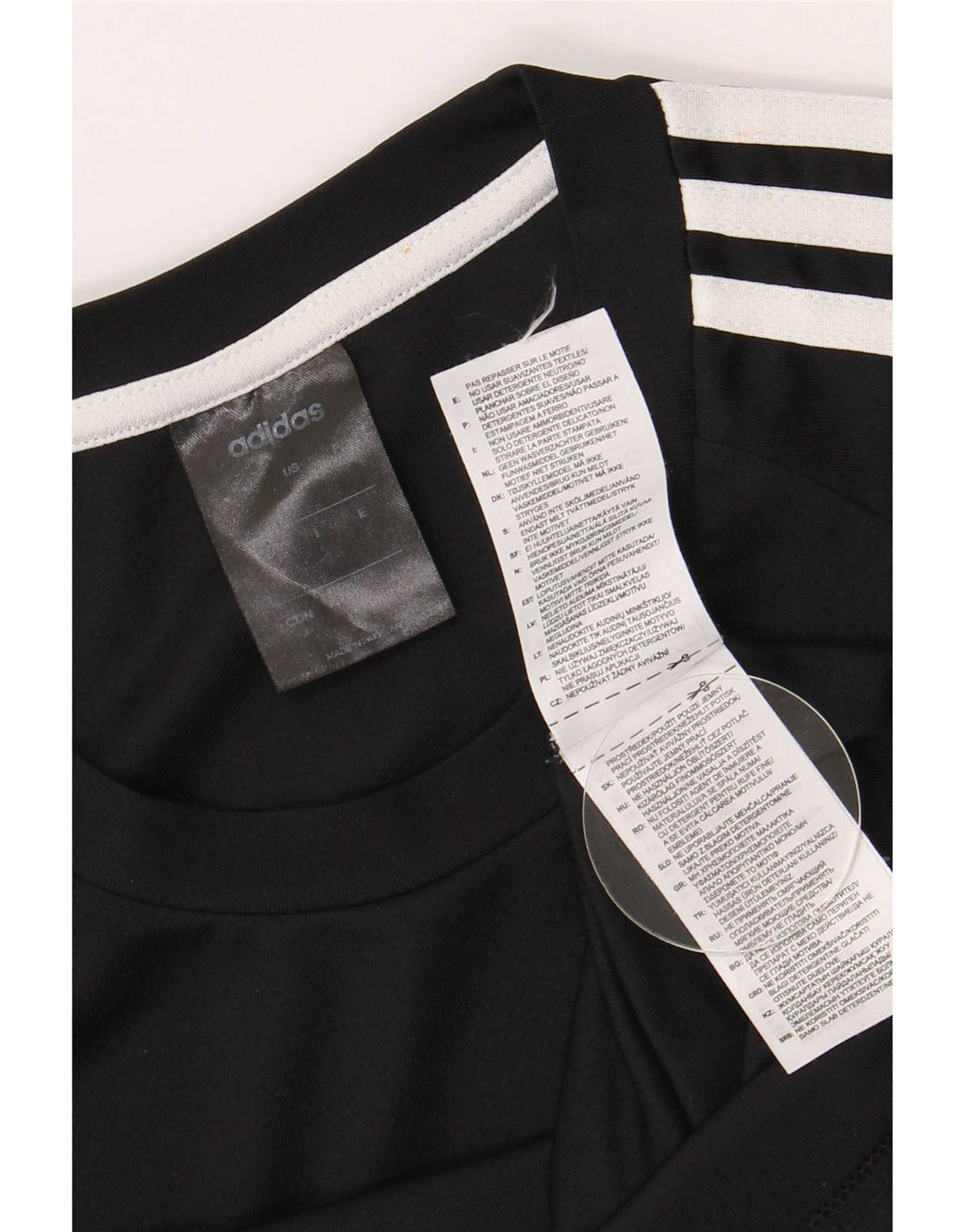 Adidas Herre Climalite T-Shirt Top Lille Sort Polyester