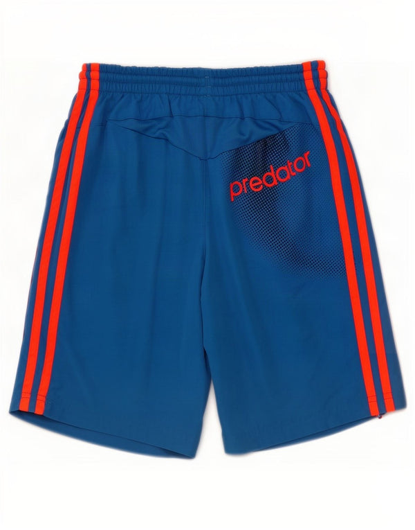 Adidas Boys Predator Graphic Sports Shorts 11-12 år Blå polyester