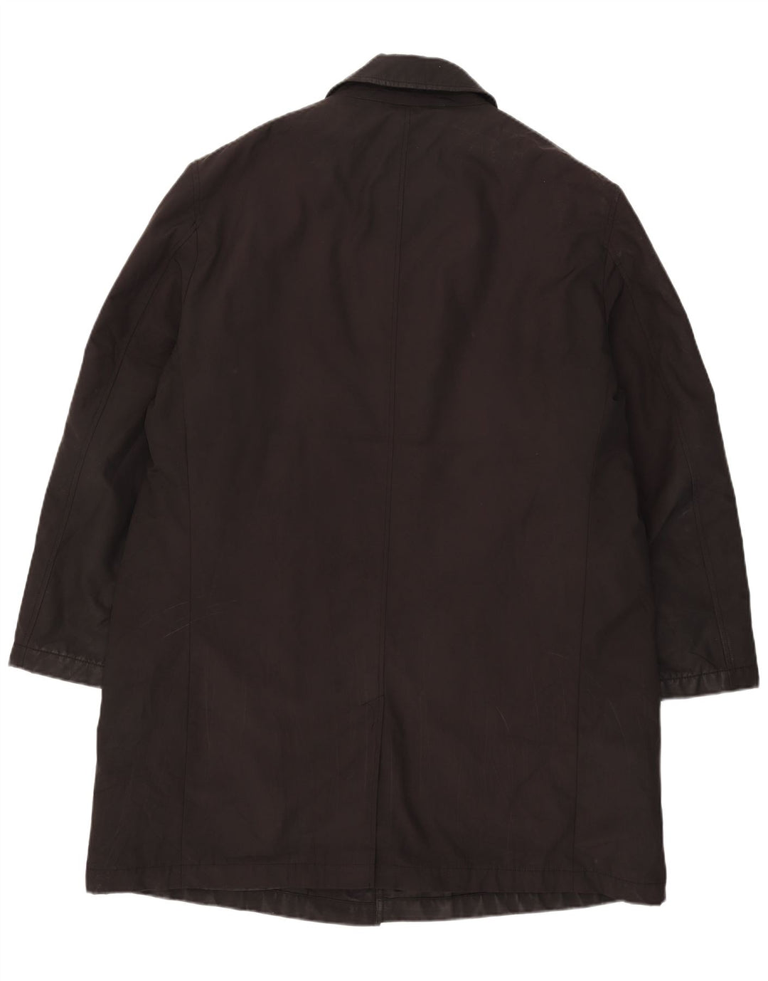 Marks & Spencer Herre Overfrakke UK 42 XL Sort Polyester