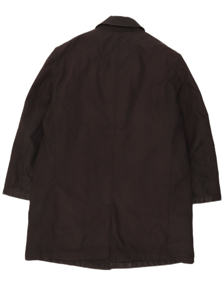 Marks & Spencer Herre Overfrakke UK 42 XL Sort Polyester