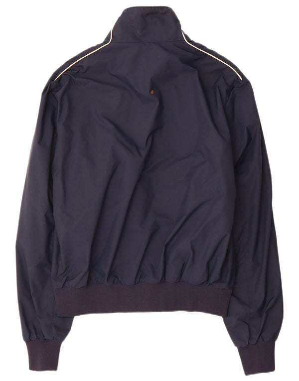 North Sails Herre Graphic Bomber Jacket UK 36 Small Navy Blue Nylon