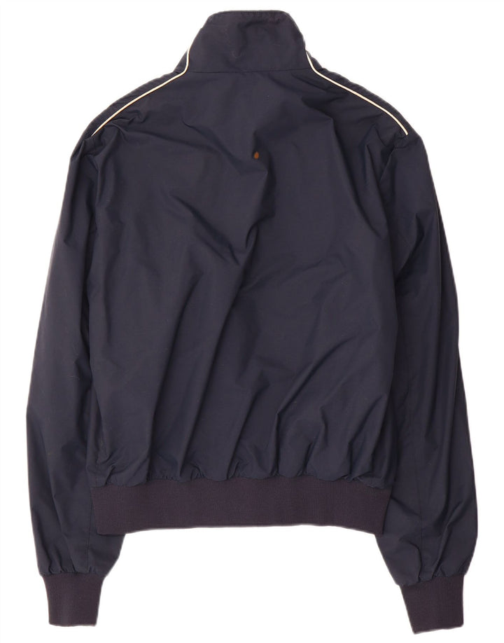 North Sails Herre Graphic Bomber Jacket UK 36 Small Navy Blue Nylon