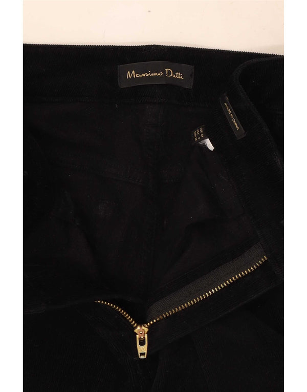 Massimo Dutti Dame Skinny Corduroy Bukser EU 38 Small W28 L29 Sort