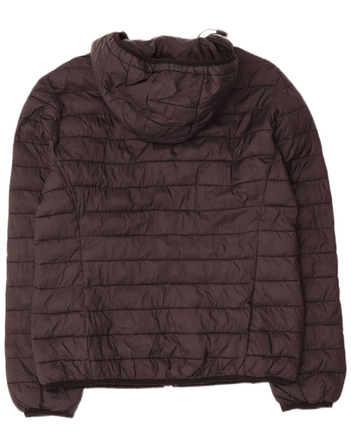 Carrera Dame Hætte Polstret Jakke UK 16 Stor Sort Nylon