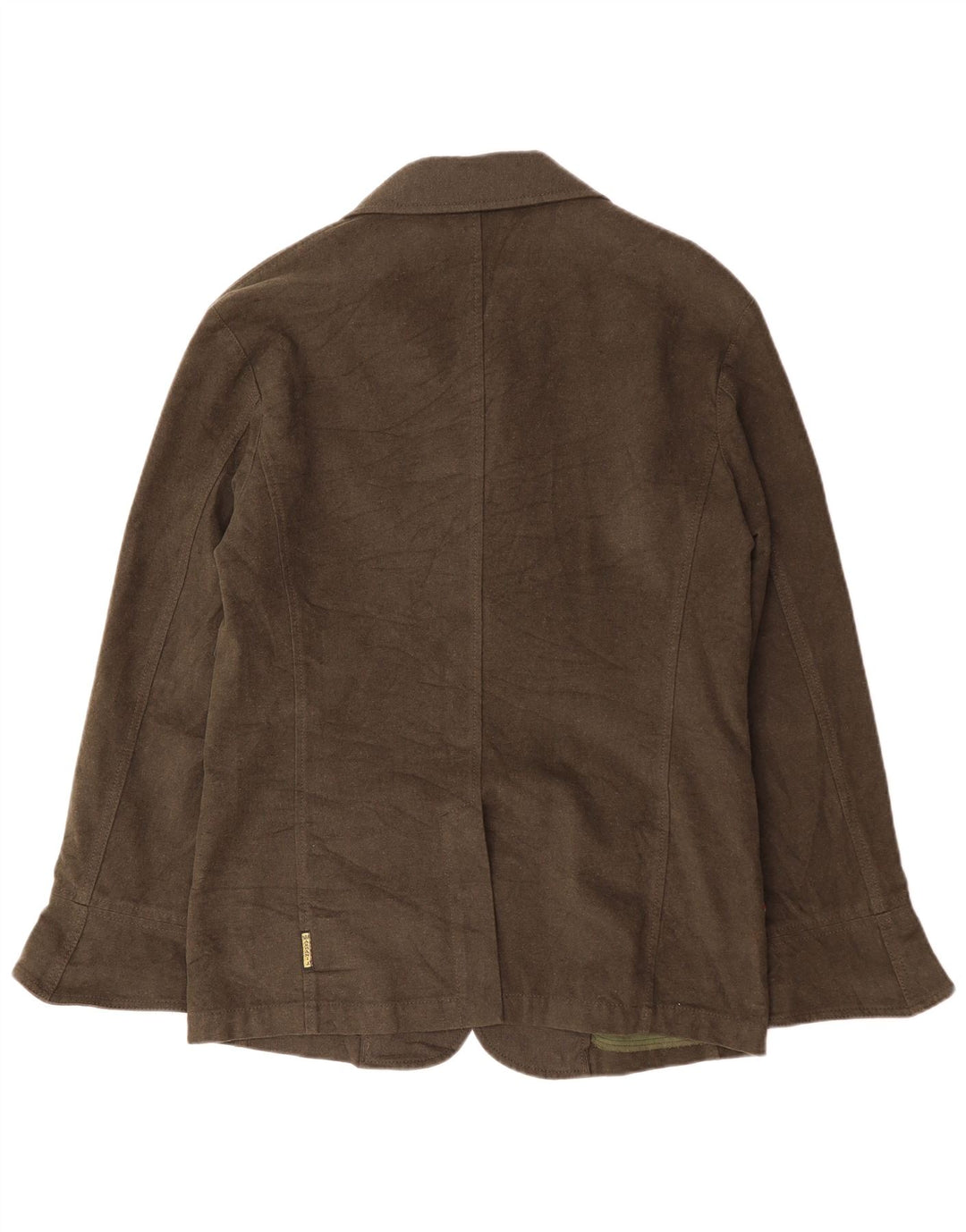 ARMANI JEANS Herre 2-knaps blazerjakke IT 52 Stor Khaki Bomuld